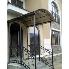 Металоконструкція фасадного входу для комерційної нерухомості в новобудовах Legran