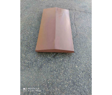 Коник для забору бетонний 285х680 мм коричневий