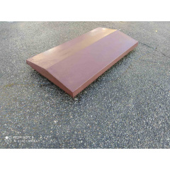 Конек для забора бетонный 1000х450 мм коричневый Житомир