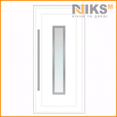 Вхідні металопластикові двері WDS HPL-МАСКО Вертикаль Білий 900 * 2100 Краматорськ