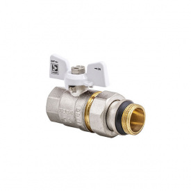 Кран з американкою 1/2 "антипротечка" (KOER KR.227.W-Gi) білий (KR0190)