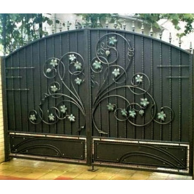 Ковані ворота з обємним візерунком Legran