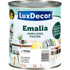 Емаль акрилова LuxDecor Білий кристал білий глянець 0,75 л