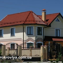 Черепиця Braas Рубін 13V Глазур 435х276 мм Бук Львів