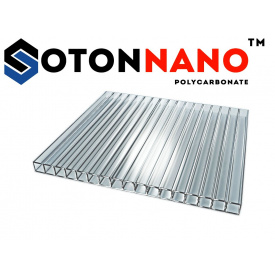 Стільниковий полікарбонат ТМ SOTON NANO 10х2100х6000 мм прозорий