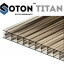 Стільниковий полікарбонат ТМ SOTON TITAN 16х2100х6000 мм бронзовий Дніпро