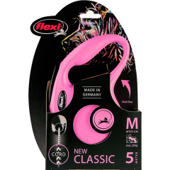 Поводок-рулетка Flexi New Classic M 5 м Розовый Луцьк