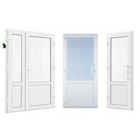 Металопластикові двері PrimePlast KBE 6 камер