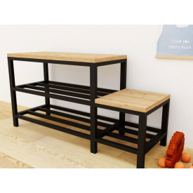 Банкетка GoodsMetall в стилі Лофт 1700х500х350 мм Клаус