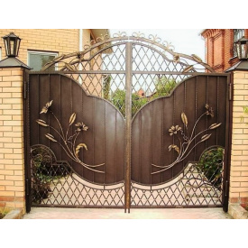 Ворота ковані з сіткою 3.40м на 1.80м Legran
