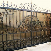 Ворота кованые закрытые Б0012пл Legran