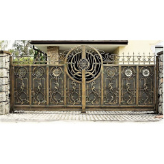 Ворота кованые закрытые Б0050зк симметричные Legran Белая Церковь