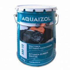 Мастика Aquaizol АМ-10 битумно-каучуковая 10 кг Коростень