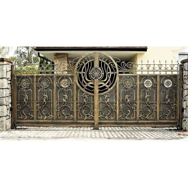 Ворота кованые закрытые Б0050зк симметричные Legran