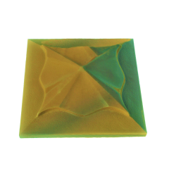 Кришка для стовпа Медуза жовта 450х450 мм Красноград