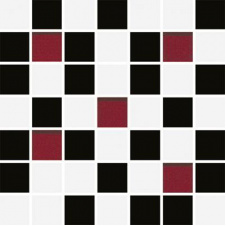 Плитка Ceramika Konskie Michelle White-Black Mosaic мозаика 20х20 см (ICT0700007G1)