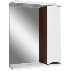 Зеркальный шкаф AM.PM Like 65 см правый с подсветкой M80MCR0651VF38 белый/венге Луцьк