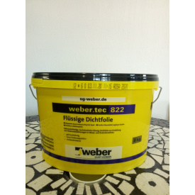 weber tec 822 (8кг цвет - розовый) Эластичная полужидкая гидроизоляционная мастика готовая к нанесению