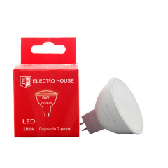 ElectroHouse LED лампа MR16/4100K/8W 720Lm/120 градус Одесса