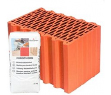 Керамические блоки Porotherm Klima Profi 38