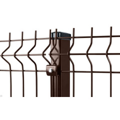 Сетка для забора 1.73 коричневый-ral 8017/Zn+ППЛ/3D/4-4/SZ Измаил