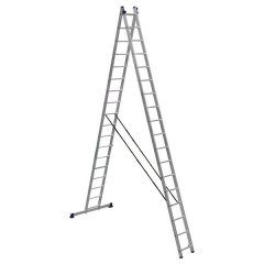 Лестница алюминиевая двухсекционная универсальная (усиленная) 2 х 17 ступеней Хмельницкий