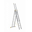 Лестница алюминиевая трехсекционная 3 х 10 ступеней (профессиональная) Чернігів
