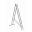 Лестница алюминиевая двухсекционная универсальная (усиленная) 2 х 15 ступеней Луцьк