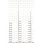 Лестница алюминиевая трехсекционная универсальная 3 х 20 ступеней (профессиональная) Чернігів