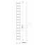 Алюминиевая односекционная приставная усиленная лестница на 14 ступеней (полупрофессиональная) Дніпро