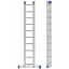 Лестница алюминиевая трехсекционная 3 х 10 ступеней (профессиональная) Суми