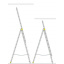 Лестница алюминиевая трехсекционная универсальная 3 х 20 ступеней (профессиональная) Херсон