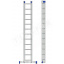 Лестница алюминиевая трехсекционная 3 х 12 ступеней (профессиональная) Ровно