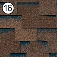 Битумная черепица Roofshield Модерн №16 Коричневый с оттенением Винница