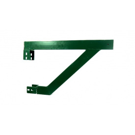 Наконечник для гасітельних сітки 600 мм під стовп металевий з полімерним покриттям 60х40 мм Зелений TX