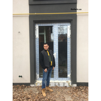 Алюмінієві двері Aluron (Польща) або Framex (Україна) в будинок з фарбуванням та німецькими замками