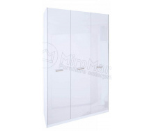 Шкаф Белла 3Д без зеркал белый глянец Миро-Марк