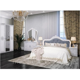 Спальня Луиза 3Д белый глянец Миро-Марк