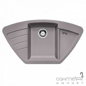 Гранитная кухонная мойка с двумя сушками Blanco Zia 9E Silgranit 515074 кофе 
