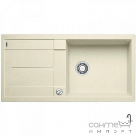 Гранитная кухонная мойка с сушкой Blanco Metra XL 6 S Silgranit 525931 черная