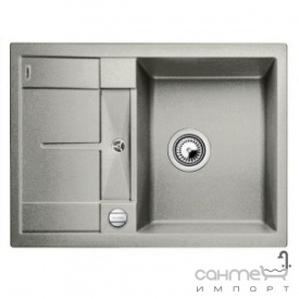 Гранитная кухонная мойка с сушкой Blanco Metra 45 S Silgranit 513035 антрацит