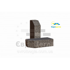 Кирпич для забора углово-тычковой Колотый мраморный 250х120х65 мм Бровары