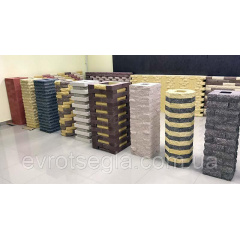 Кирпич для забора полукруглый Скала Золотоноша