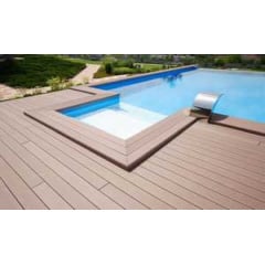 Терасна дошка двостороння ДПК POLYMER&WOOD PREMIUM Дуб дерево-полімерна композитна дошка для тераси, балкона, вулиці коричнева Запоріжжя