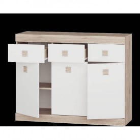 Комод для вещей Эверест Соната 6 Сонома + белый (Son-1)