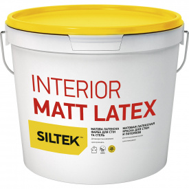 Siltek Interior Matt Latex Фарба латексна матова для стін та стелі. База A (14 кг)
