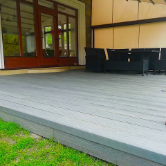 Террасная доска двухсторонняя ДПК Брюгган BRUGGAN ELEGANT LIGHT 3D GRAPHITE дерево-полимерная композитная доска для бассейнов, беседок серая Киев
