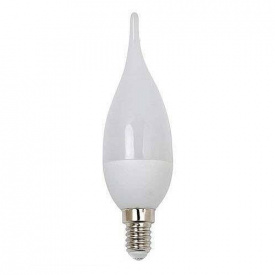 Лампа светодиодная свеча на ветру CF37 6W E14 220V 6400K Horoz 001-004-00061