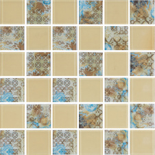 Мозаика стеклянная Kotto Keramika GMP 0448029 СC Print 34/RAL 1014 300х300 мм