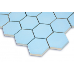 Мозаика керамическая Kotto Keramika H 6026 Hexagon Light Blue 295х295 мм Киев